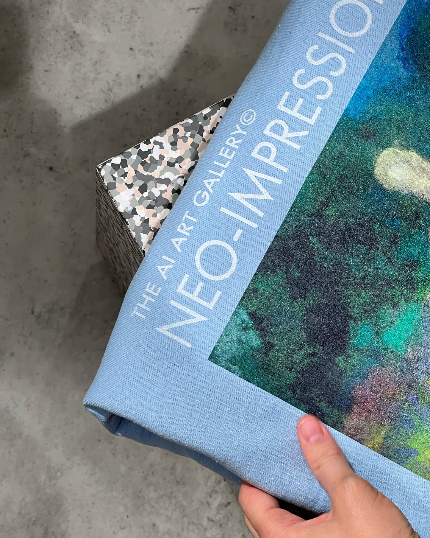 NEO-IMPRESSIONISM / Sweatshirt / light blue
