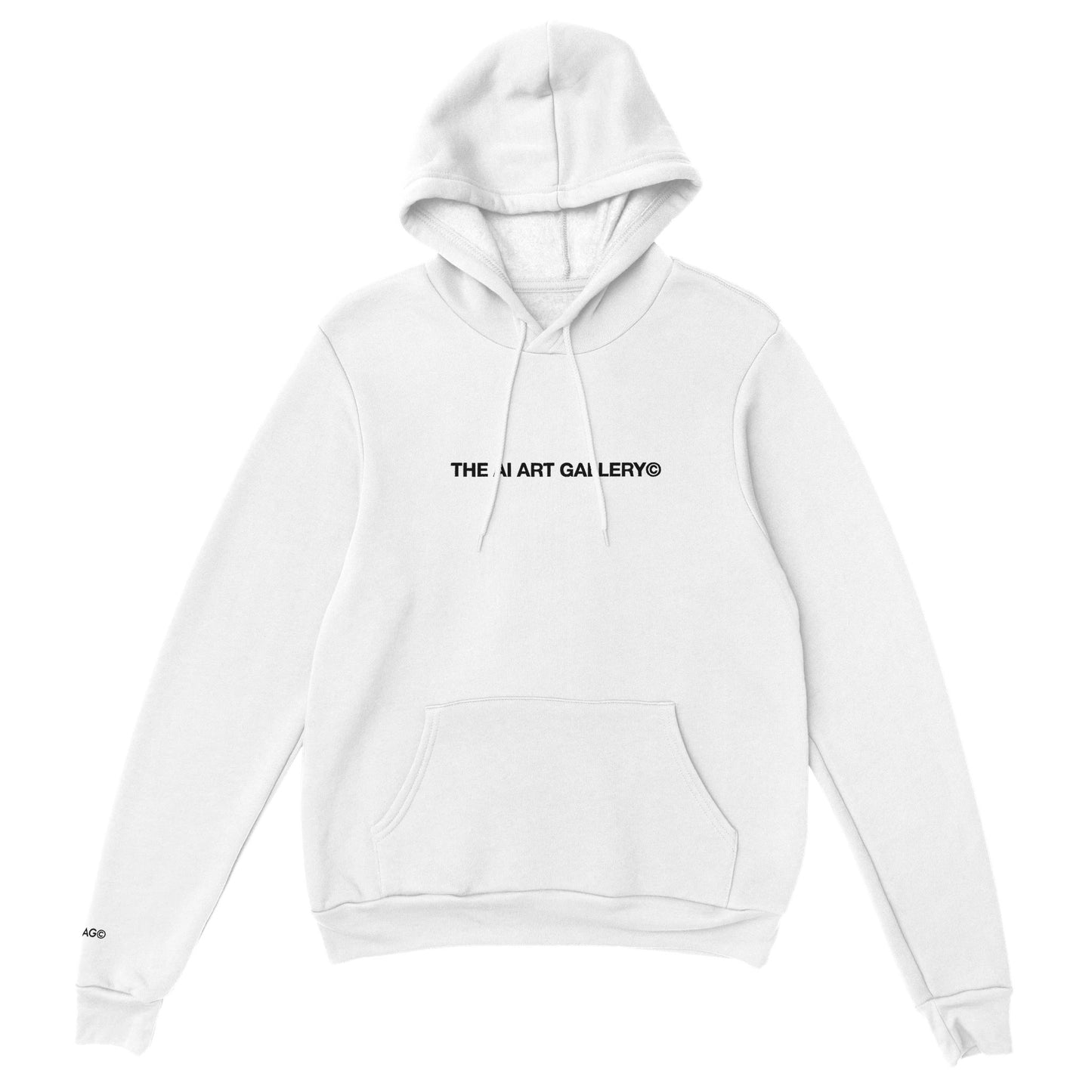 Chain Stitch Logo / Hoodie / white & Black