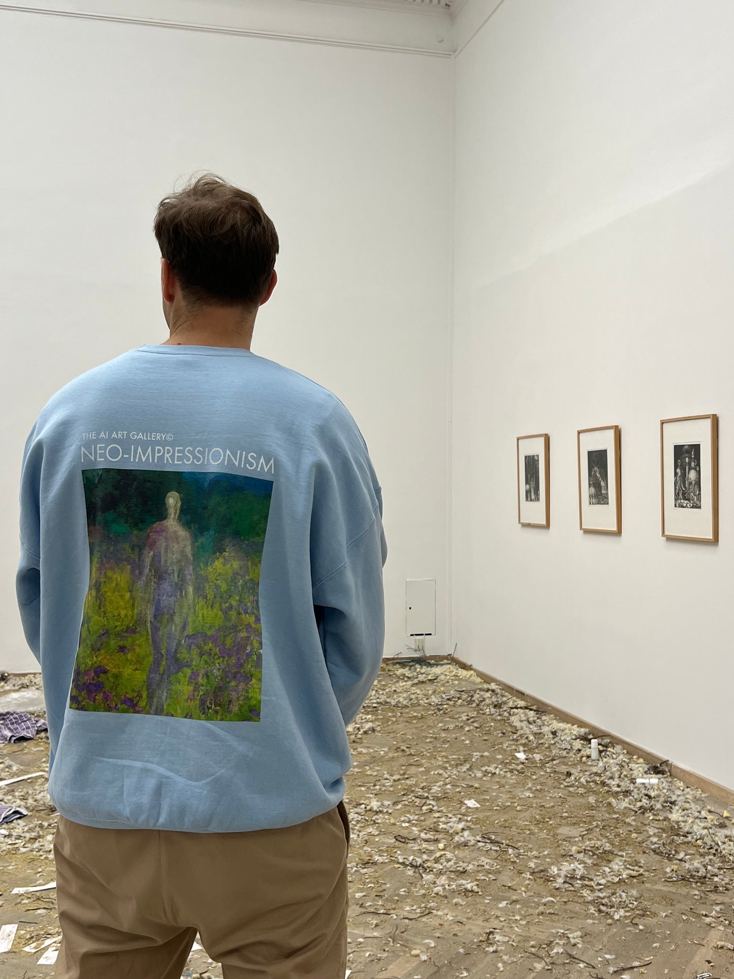 NEO-IMPRESSIONISM / Sweatshirt / light blue