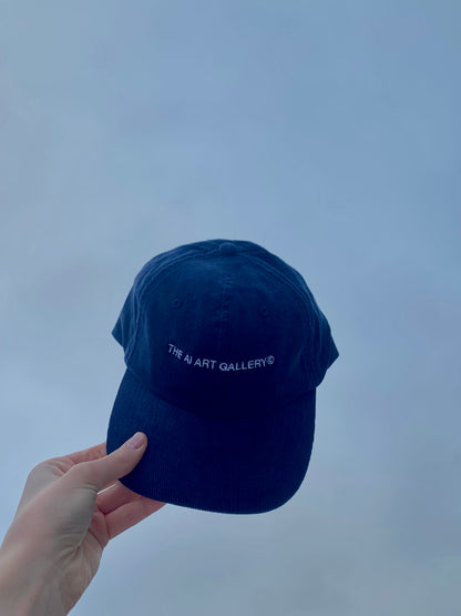 Logo Corduroy Cap / Navy