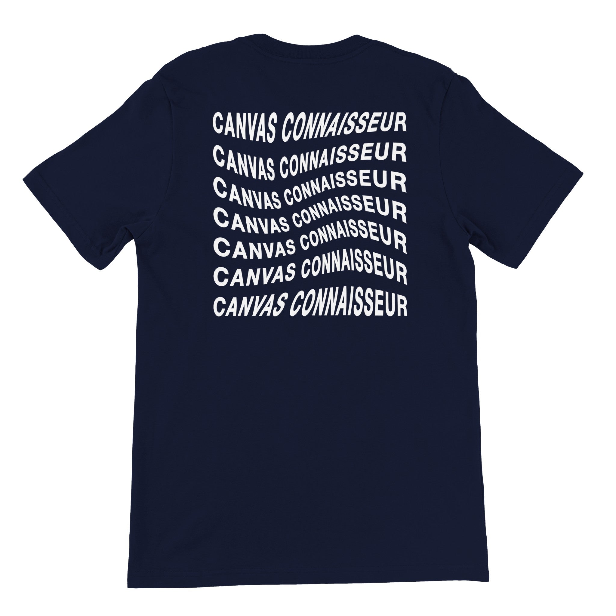 CANVAS CONNAISSEUR T shirt navy THE AI ART GALLERY