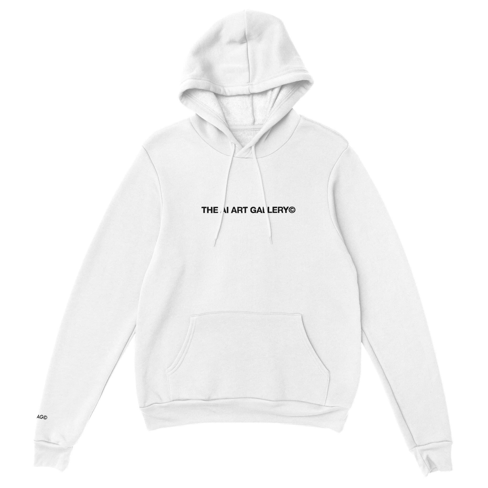 Black hoodie outlet with white stitching