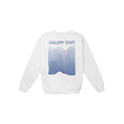 distortion / Gallery Staff Collection / Sweatshirt / white