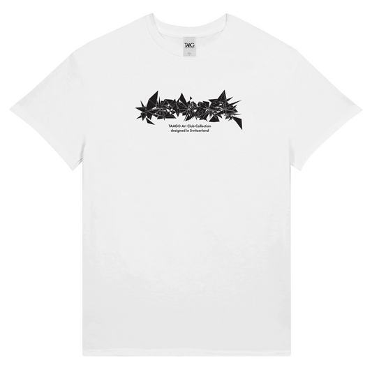 GLITCH LOGO TEE WHITE