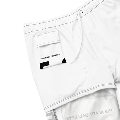 Swim trunks / Unisex / white