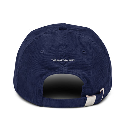 Logo Corduroy Cap / Navy