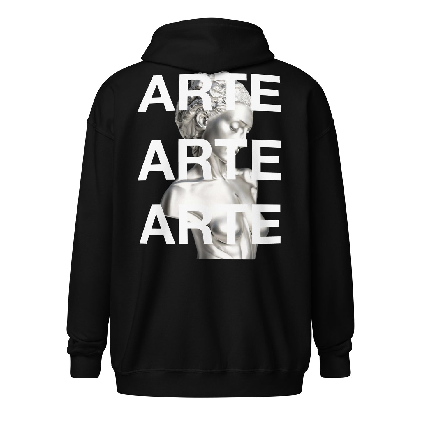 ARTE / heavy blend zip hoodie / Black