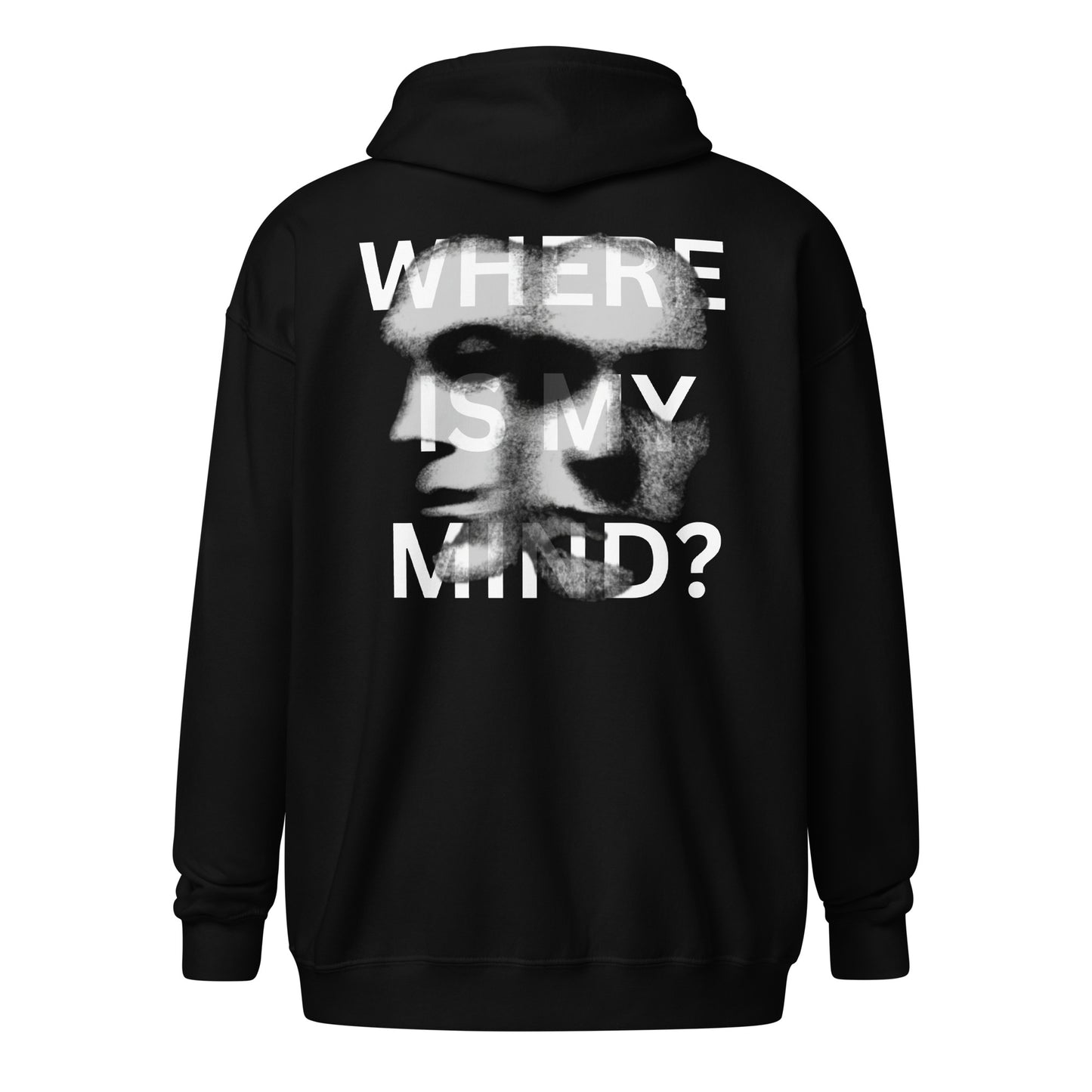 WHERE IS MY MIND / heavy blend zip hoodie / Black